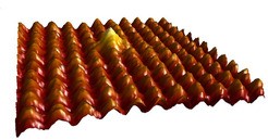 Eine fast perfekte Oberfläche: Die Grafik zeigt einen Schnitt durch eine Yt