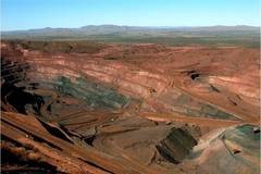 Eisenerzmine in Hamersley, Westaustralien; Foto:   K.O. Konhauser