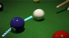 Durch den Aufprall setzt die wei�e Kugel die blaue in Bewegung. Spiegelneurone h