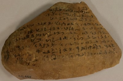�gyptisches Ostrakon (Ashm. Dem. 483) 
Foto: Ashmolean Museum Oxford