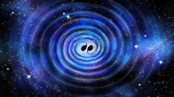 Clearest signal of two merging black holes