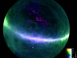 Der Nordhimmel im Licht des Wasserstoffs