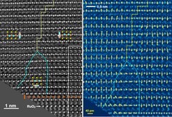Domänen in einem ferroelektrischen Datenspeicher: In der Aufnahme des aberr