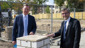 Grundstein f�r den Neubau 'Campus Inselplatz' gelegt