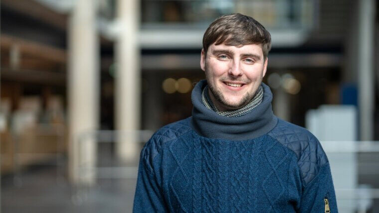 This is a portrait of Darragh Donnellan, the recipient of this year’s DAAD