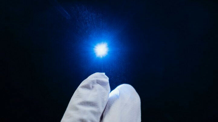 Das ultradünne faseroptische Endoskop. Foto: Sven Döring/Leibniz-IPHT