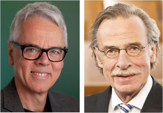 Mathias Herrmann (links) und    Wilhelm Schmitz 
		 � Universit�tsklinikum Saarl