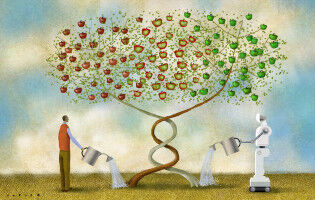 Mensch und KI im evolution�ren Wandel