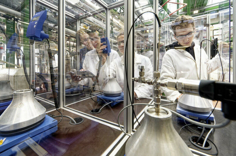 Im Technikum des Instituts für Technische und Makromolekulare Chemie werden auf