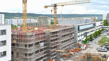 Neubau f�r Spitzenforschung nimmt Gestalt an