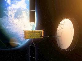 Quantenkommunikation mit einem Satelliten