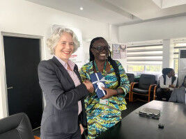 Rektorin Obergfell auf Delegationsreise in Ghana