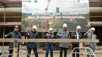 Richtfest f�r den 'Campus am Inselplatz'