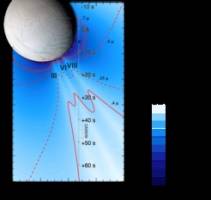 Schockgefrostetes Meerwasser spr�ht aus Enceladus