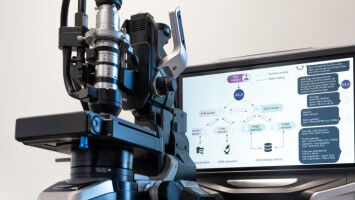 Laboratory - Physics - An LLM agent independently conducts experiments on a nuclear force microscope when prompted. Image: Nicole Nerger (University of Jena) Laboratory - Physics