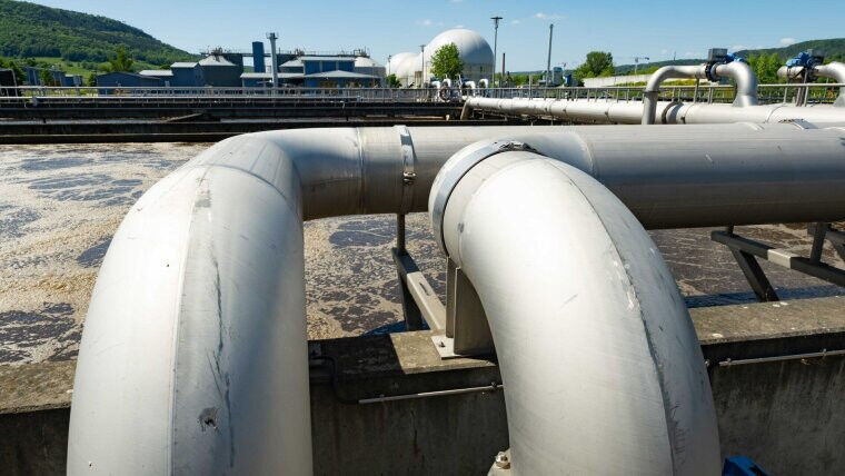 Wastewater treatment plant in Jena-Zwätzen. The »ThWIC« consortium is committed