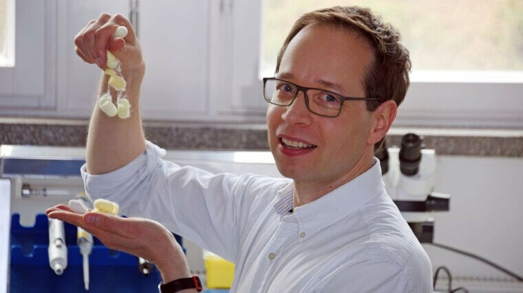 The Pharmacologist Philipp Seib from the University of Jena. Image: Anne Günther