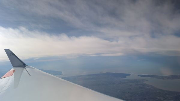 HALO nahe der franz�sischen Atlantikk�ste auf dem Weg zu seinem �berflug �ber di